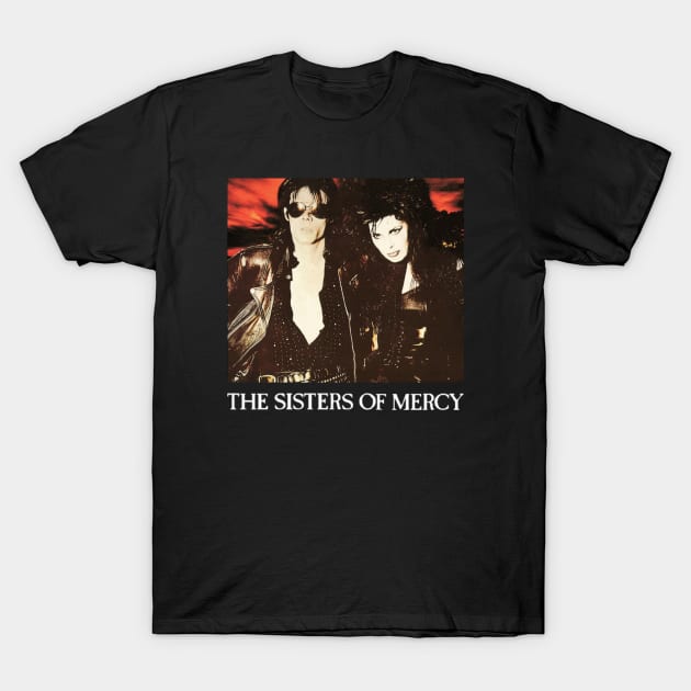 Sisters Of Mercy Original Aesthetic Tribute 〶 T-Shirt by Terahertz'Cloth